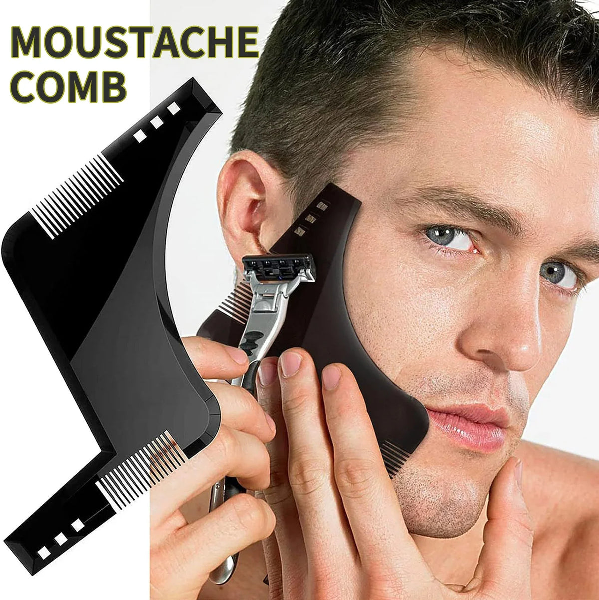 Beard Styling Comb & Trimming Template | Sideburns & Jawline