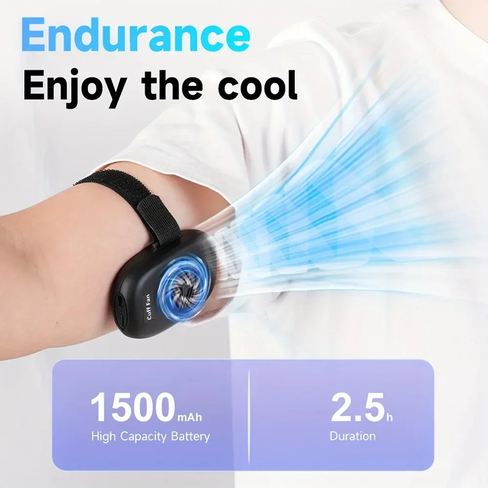 Wearable Arm Cuff Turbo Fan – Rechargeable Personal Cooling Fan