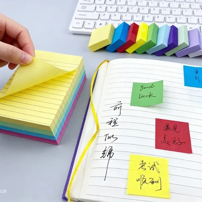 11-Pack Fluorescent Sticky Note Memo Pads – School & Office