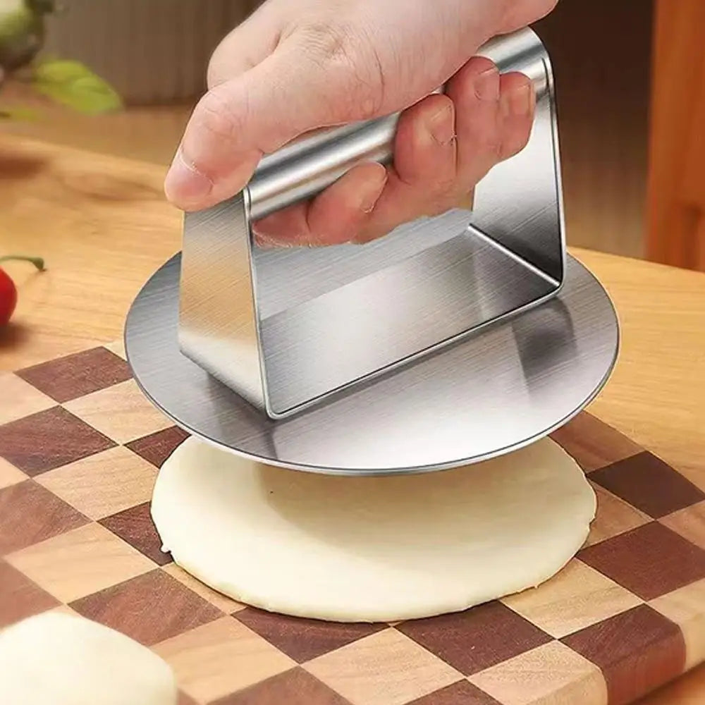 Stainless Steel Hamburger Press – Non-Stick Burger Patty Maker