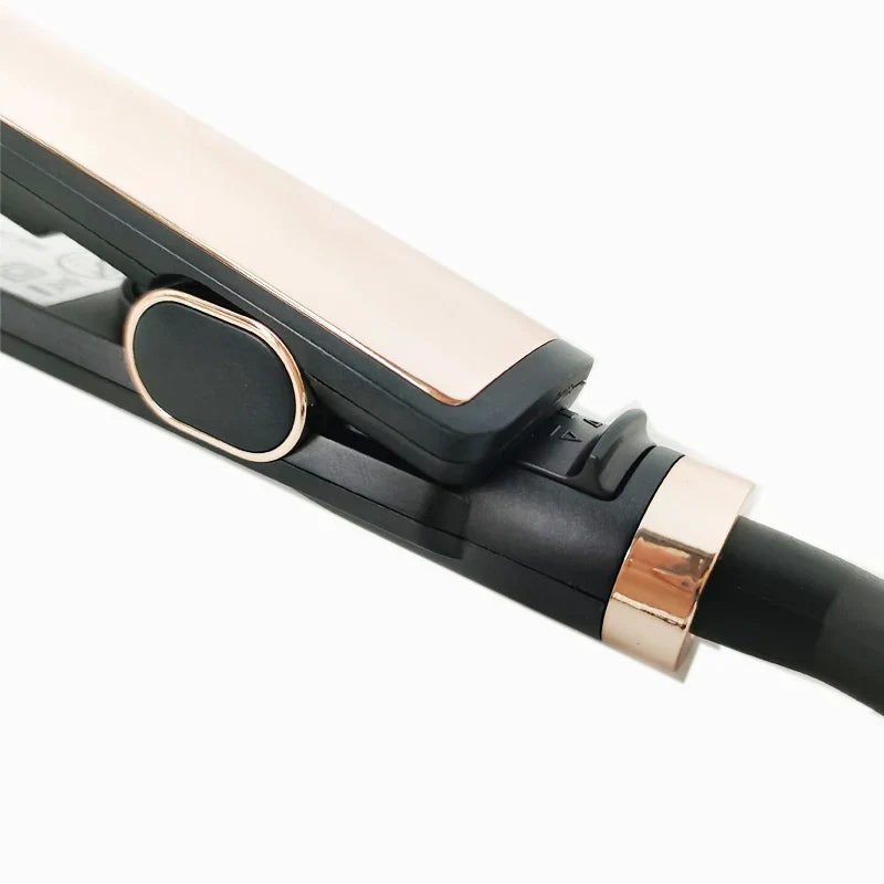 Wide Plate Ceramic LED Hair Straightener – Fast PTC Flat Iron