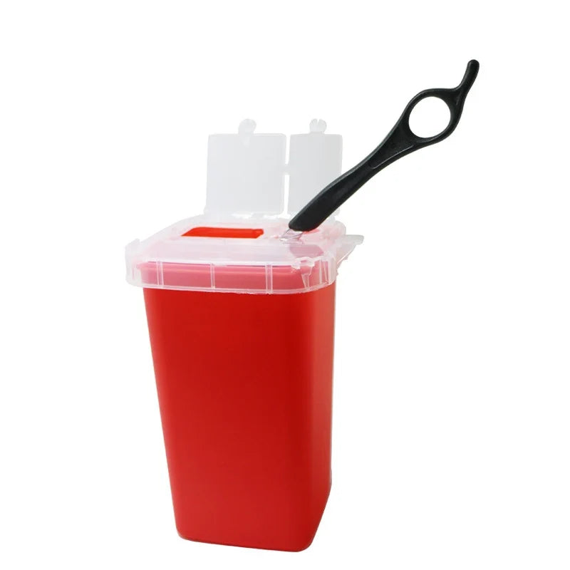 Barber Blade Disposal Box | Safe Razor Blade Recycling Bin