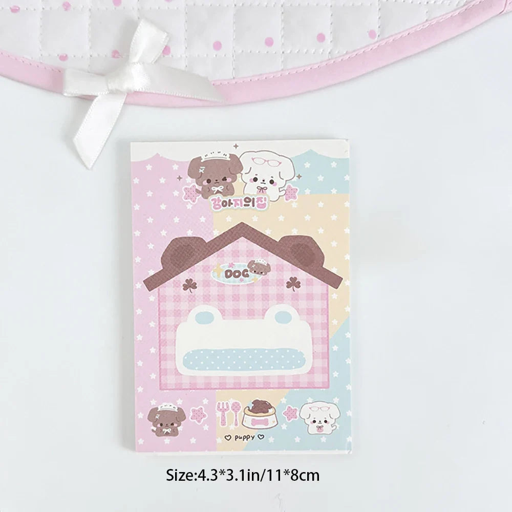 50 Sheets Cartoon Note Book Cute Non Sticky Message Notebook Student