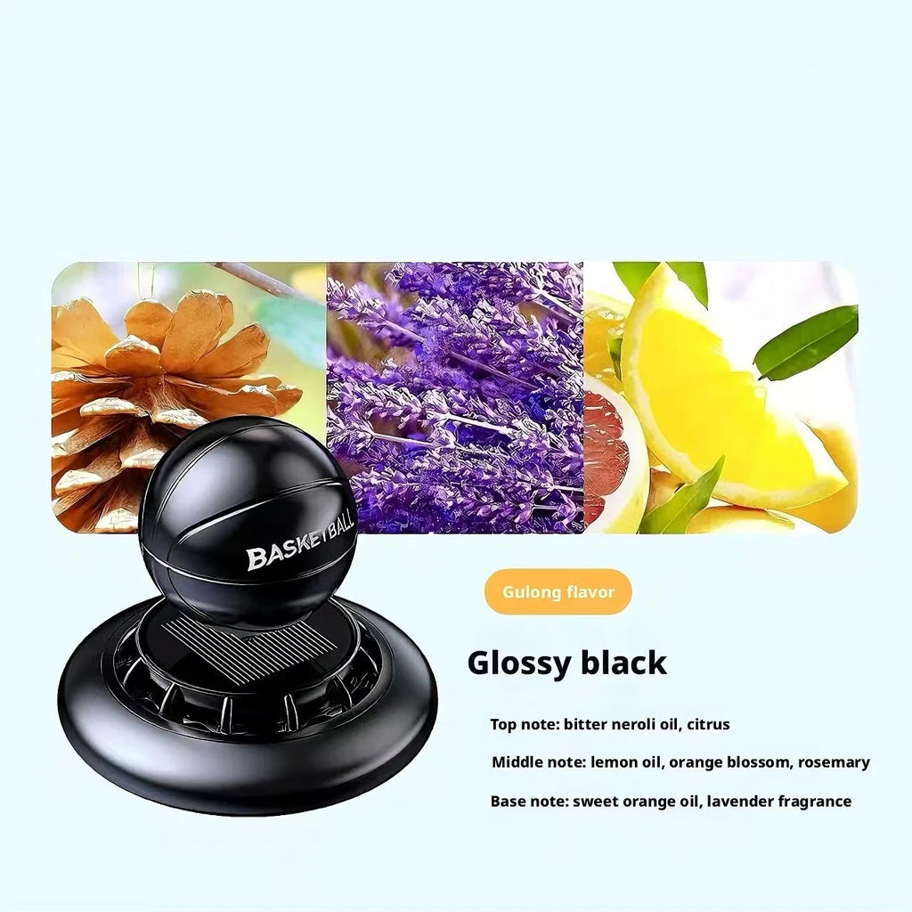 KOGADO Solar Rotating Basketball Car Air Freshener Diffuser