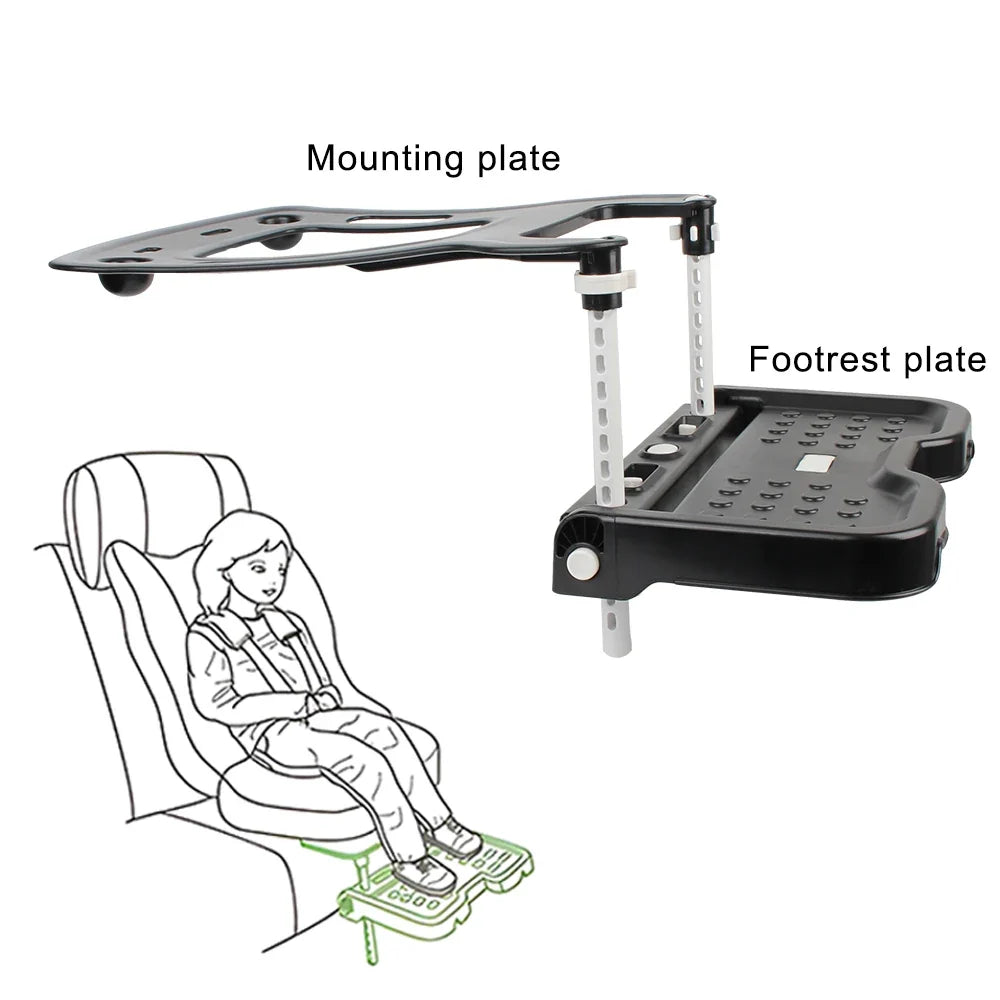 Foldable Baby Car Seat Footrest – Universal Child Foot Pedal