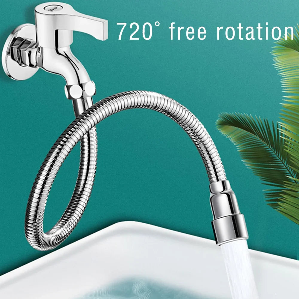 12- Universal Faucet Extender Stainless Steel 360 Rotation Kitchen