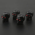 Skull Tire Valve Caps – ABS & Copper, Set of 4 | Cars & Bikes