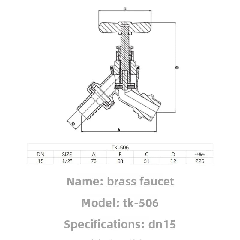 Copper Quick-Connect Faucet & Garden Hose Thread Connector
