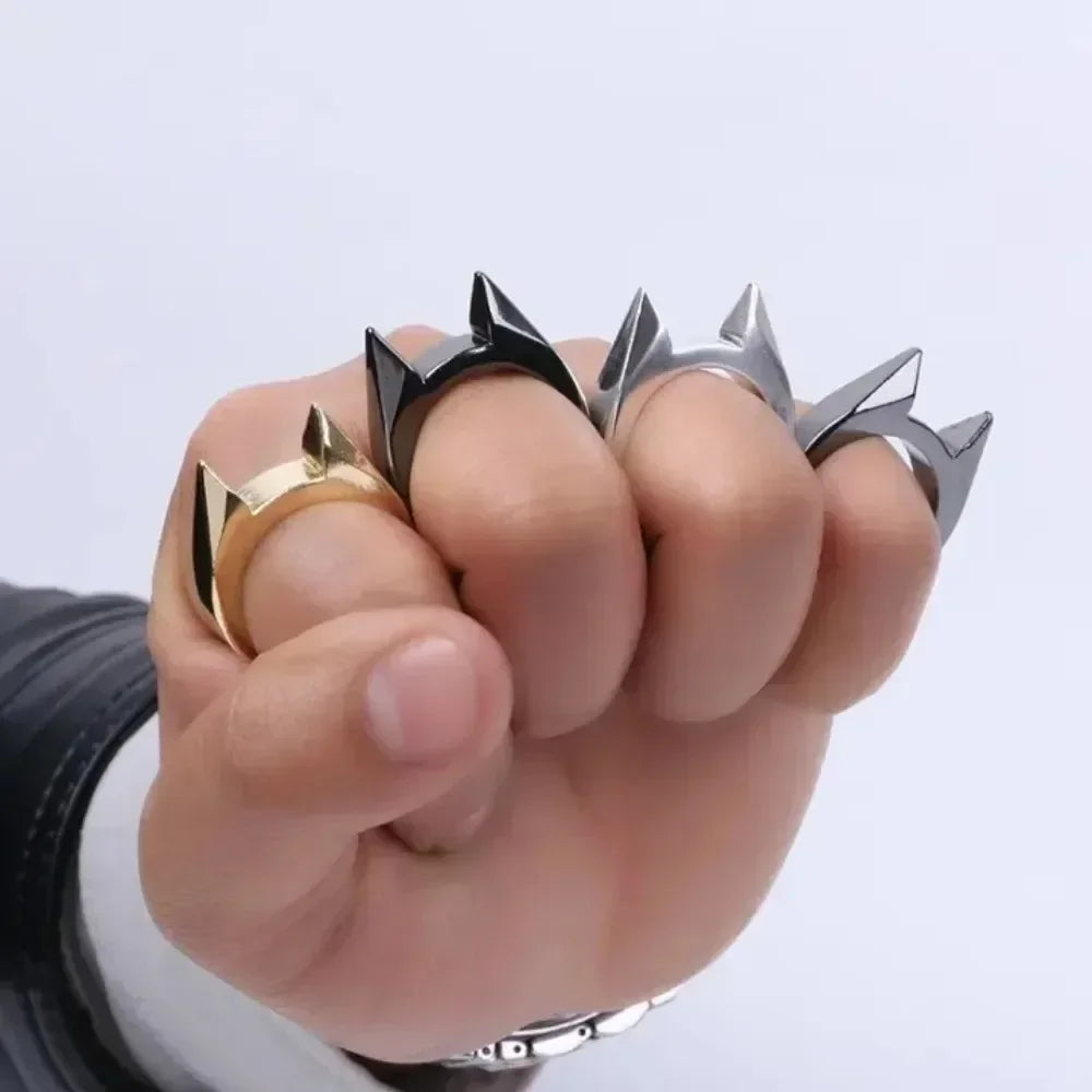 Cat Ear Stainless Steel Ring – Emergency Window Breaker Tool