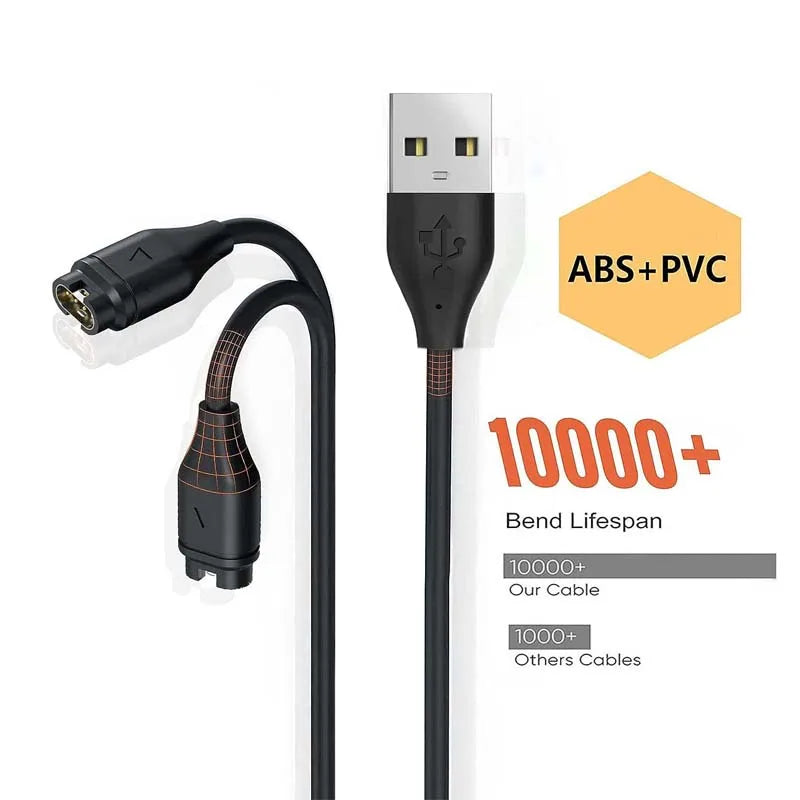 2-Pack Garmin Smartwatch USB Replacement Charger Cable