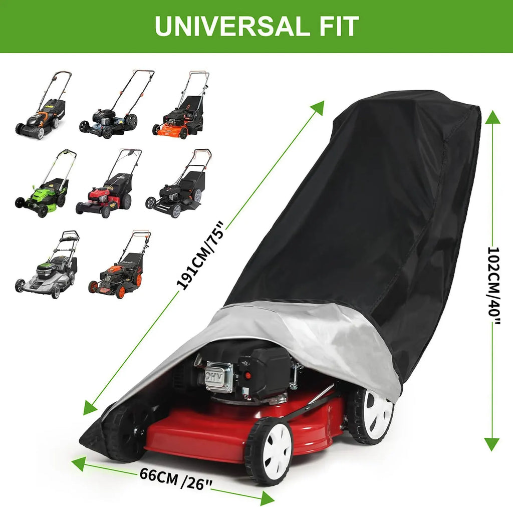 Waterproof Lawn Mower Cover | 210D Oxford Heavy Duty PA Coating