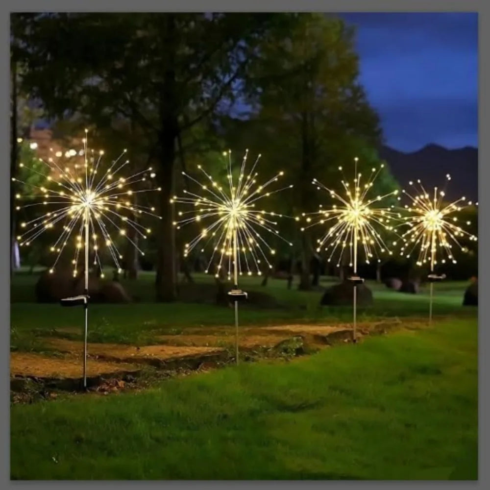 Solar Fireworks Garden Lights – 8 Modes, 120 LED, IP65