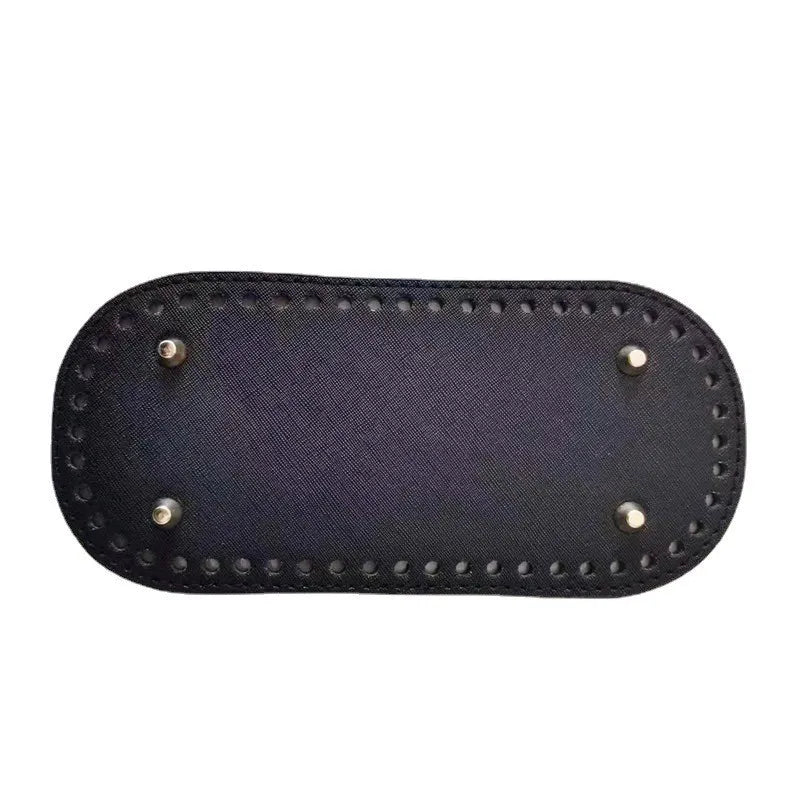 Crochet Bag Bases with Holes – Oval PU Leather DIY Purse Base