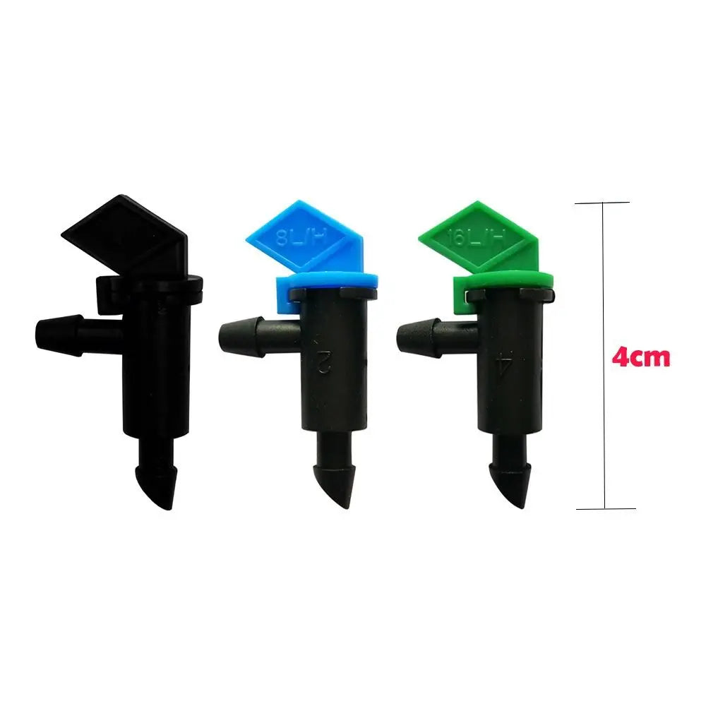 50pcs Adjustable Drip Emitters 4/8/16L/H | Garden Irrigation