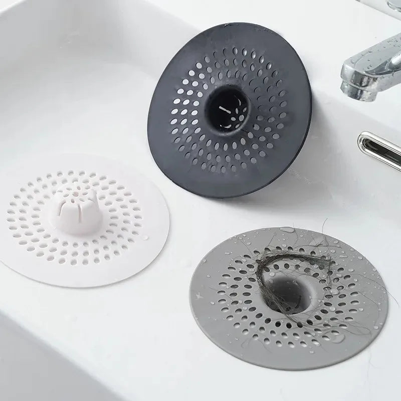 Silicone Floor Drain Cover & Sink Hair Catcher Filter