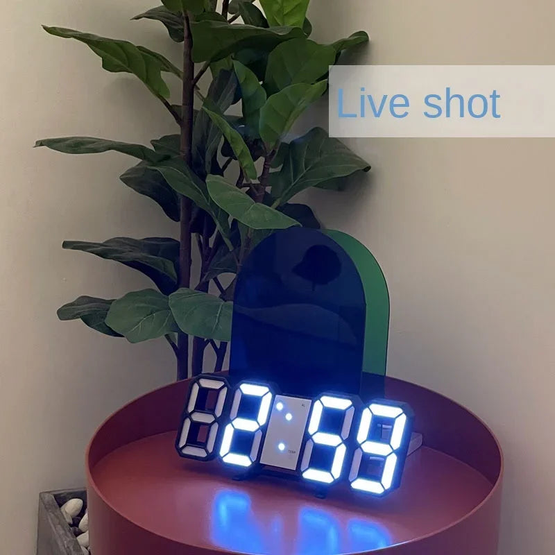 LED Digital Alarm Clock – Wall & Desk Display | Calendar