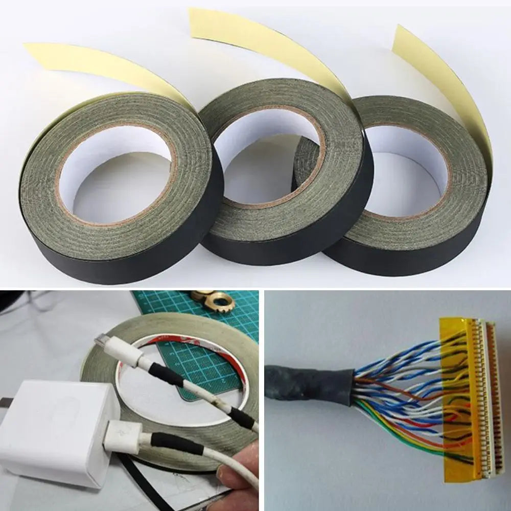 Black Acetate Cloth Insulation Tape – Flame Retardant 30M