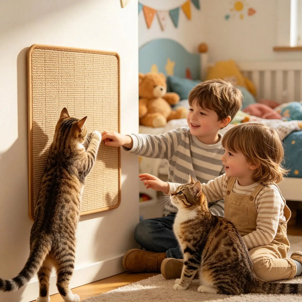 Self-Adhesive Sisal Cat Scratcher Mat | Furniture Protector
