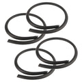 Vecligt EPDM Car Door Weatherstrip Sealing Strip | 2m Pair