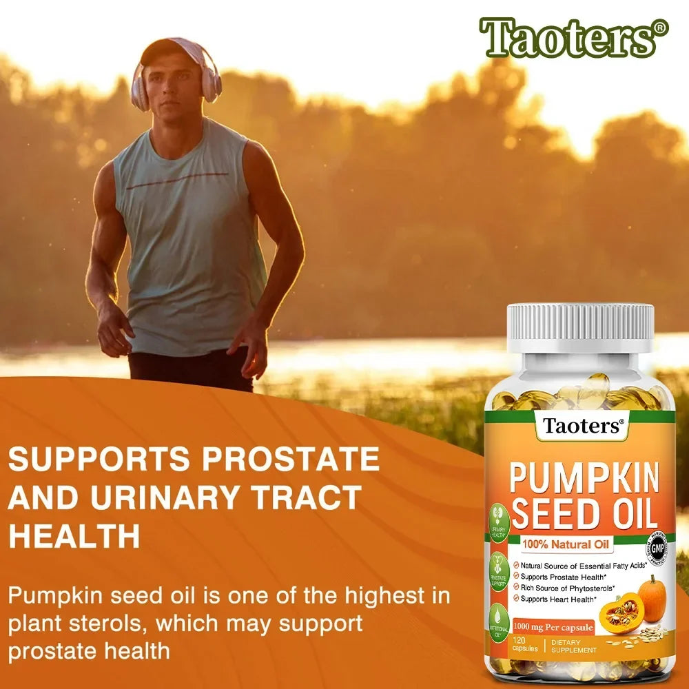 Pumpkin Seed Oil Capsules – Urinary, Bladder & Hair Support 120ct