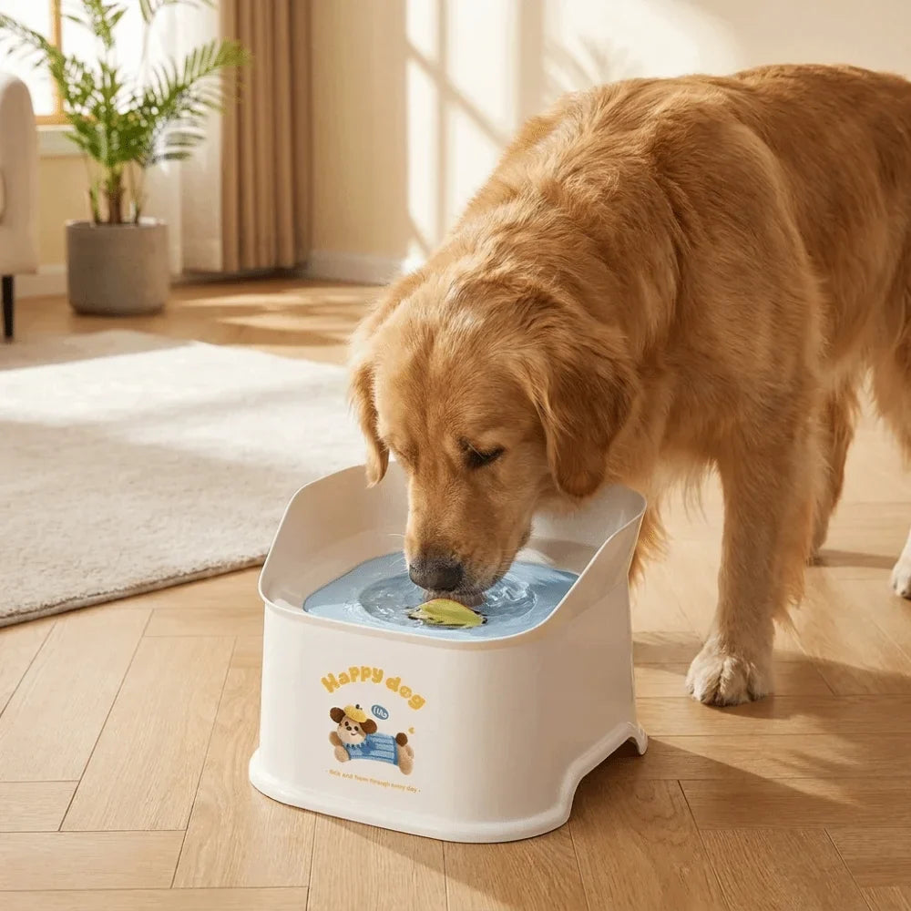 Spill-Proof Dog Floating Water Bowl | Non-Slip Large Capacity