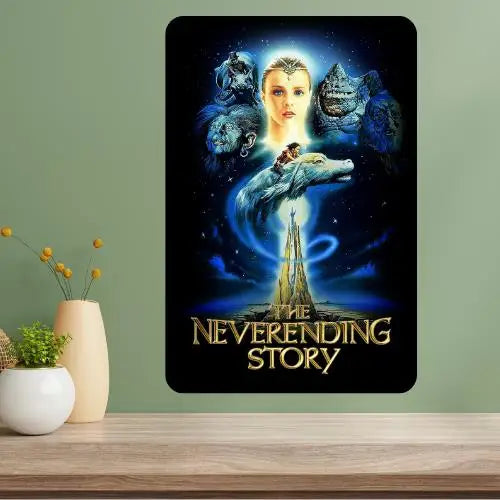 Neverending Story Classic Movie Metal Poster Sign – Wall Art