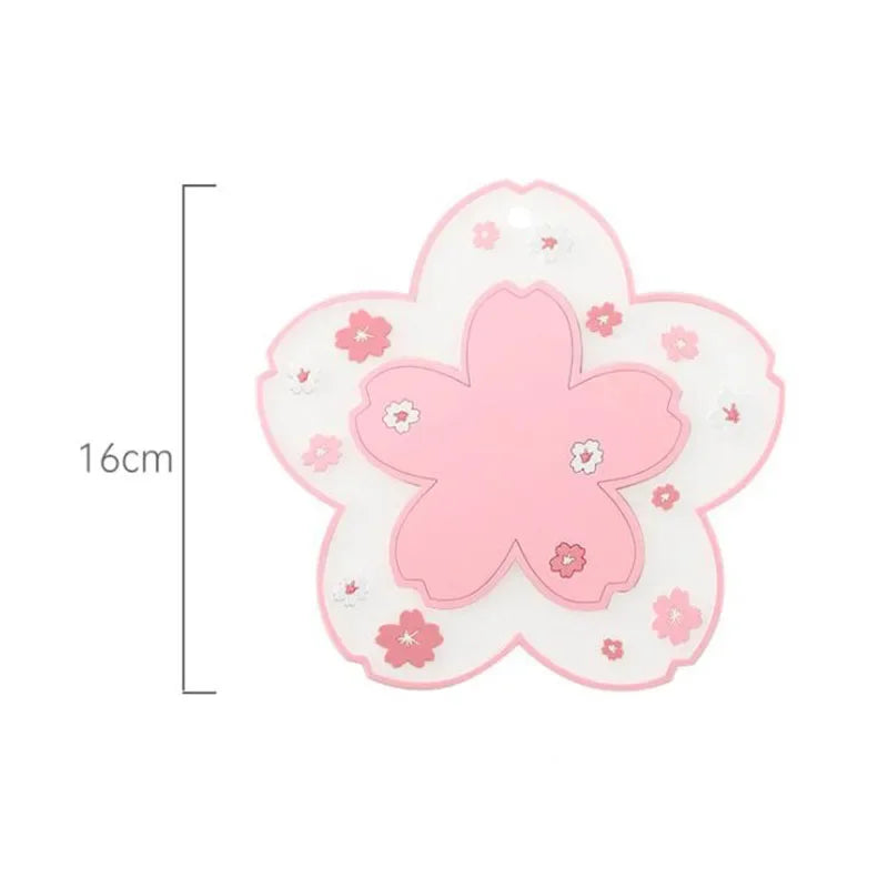 Kawaii Sakura Cup Coaster | Non-Slip Japanese PVC Table Mat