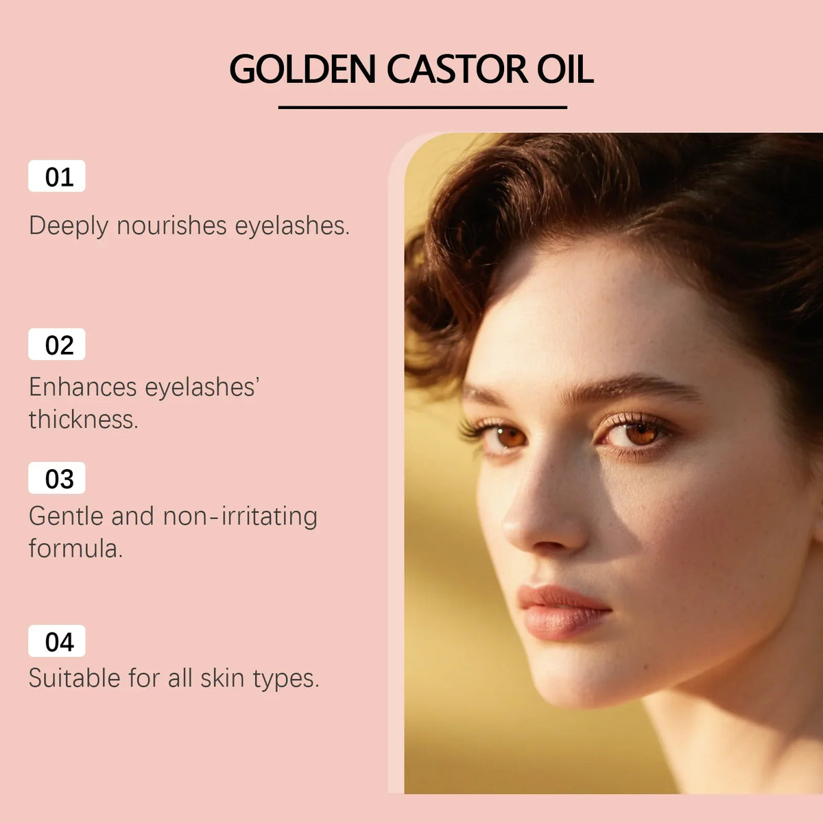 Castor Oil Eyelash Growth Serum – Fuller & Thicker Lashes 10ml