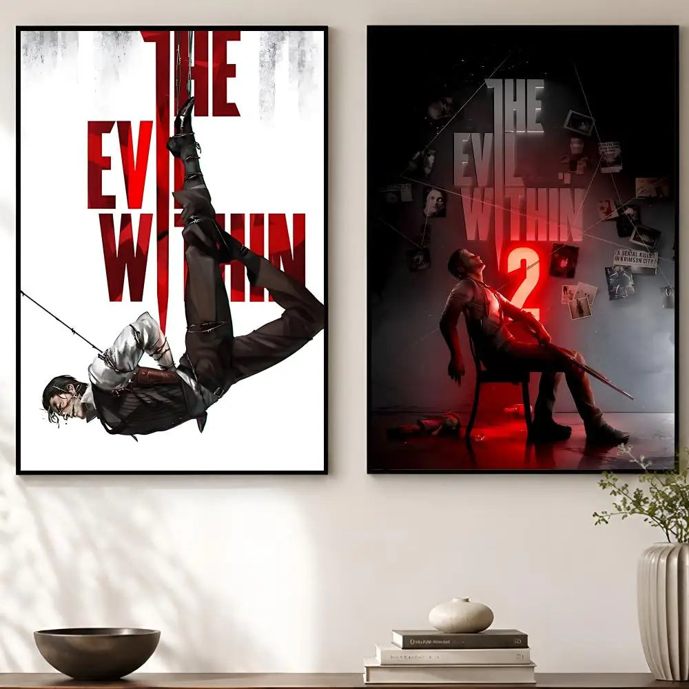 The Evil Within Poster – Self-Adhesive Waterproof Wall Art