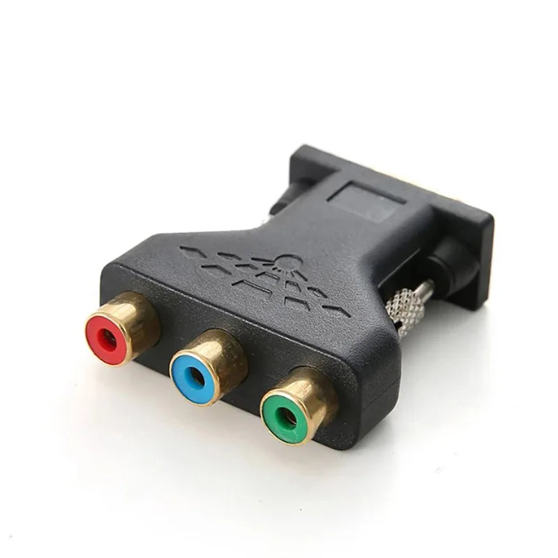 VGA to RGB Component Video Adapter – Male to 3-RCA Female Jack