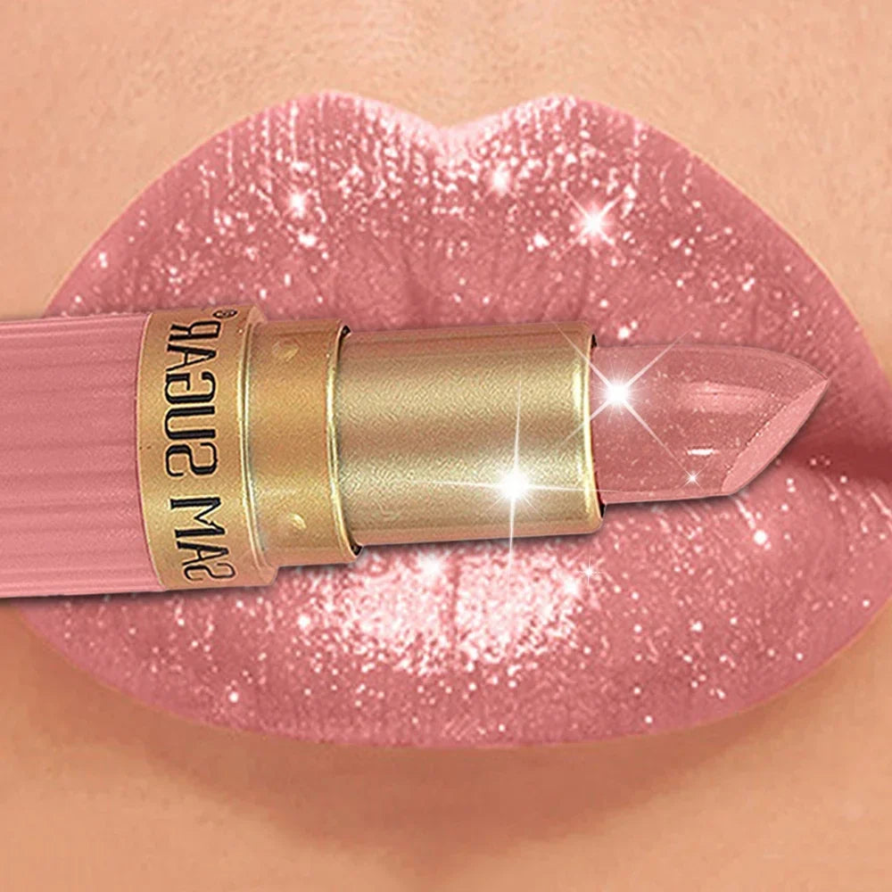LUXURYTO Pearlescent Glitter Velvet Lipstick – Metallic Shimmer