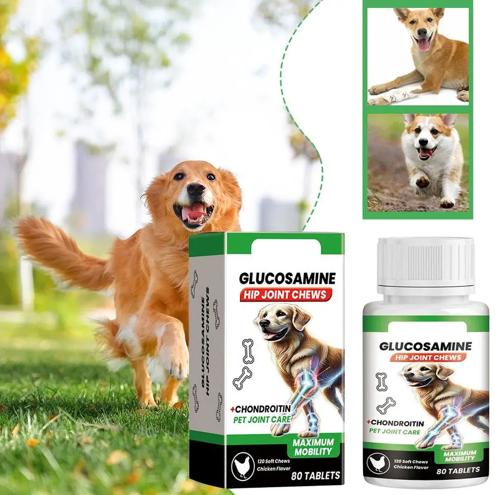 Dog Joint Support Chews – Glucosamine & Chondroitin, 80ct