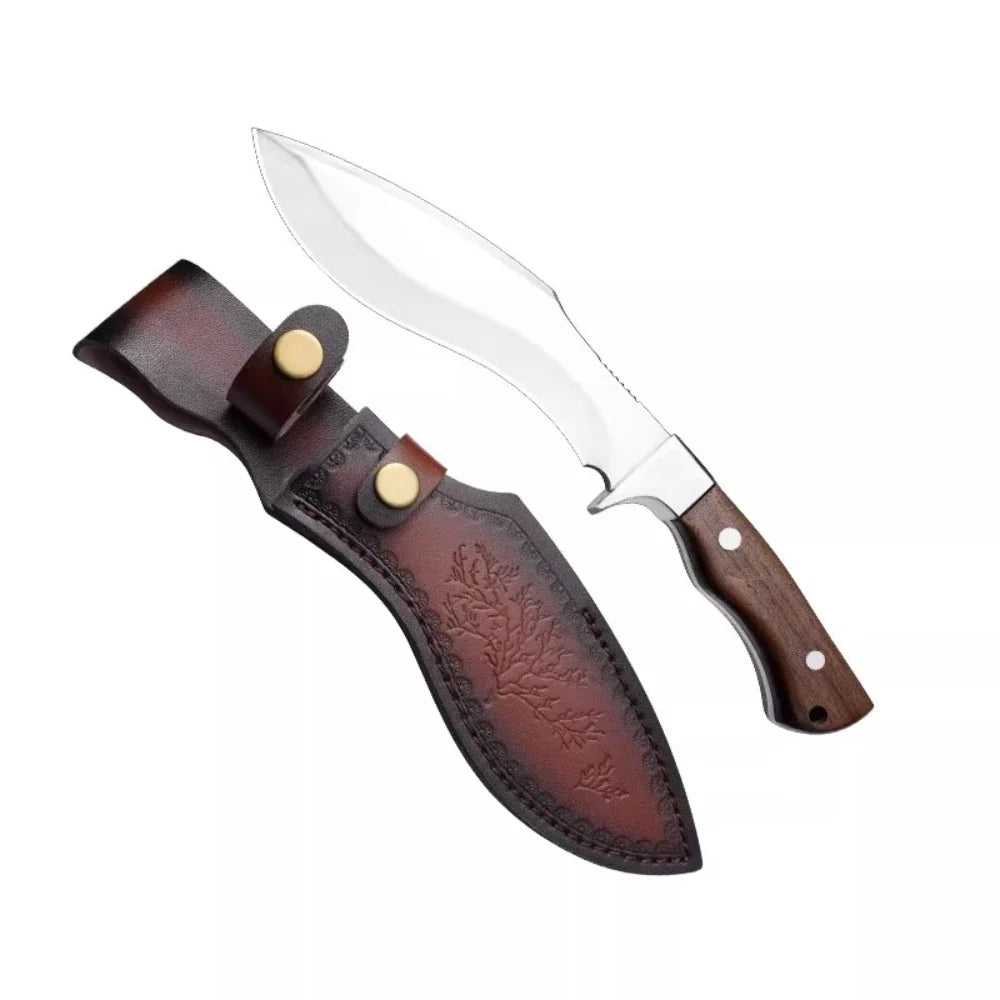 PLYS Bone Chopper Boning Knife – Stainless Steel Wood Handle