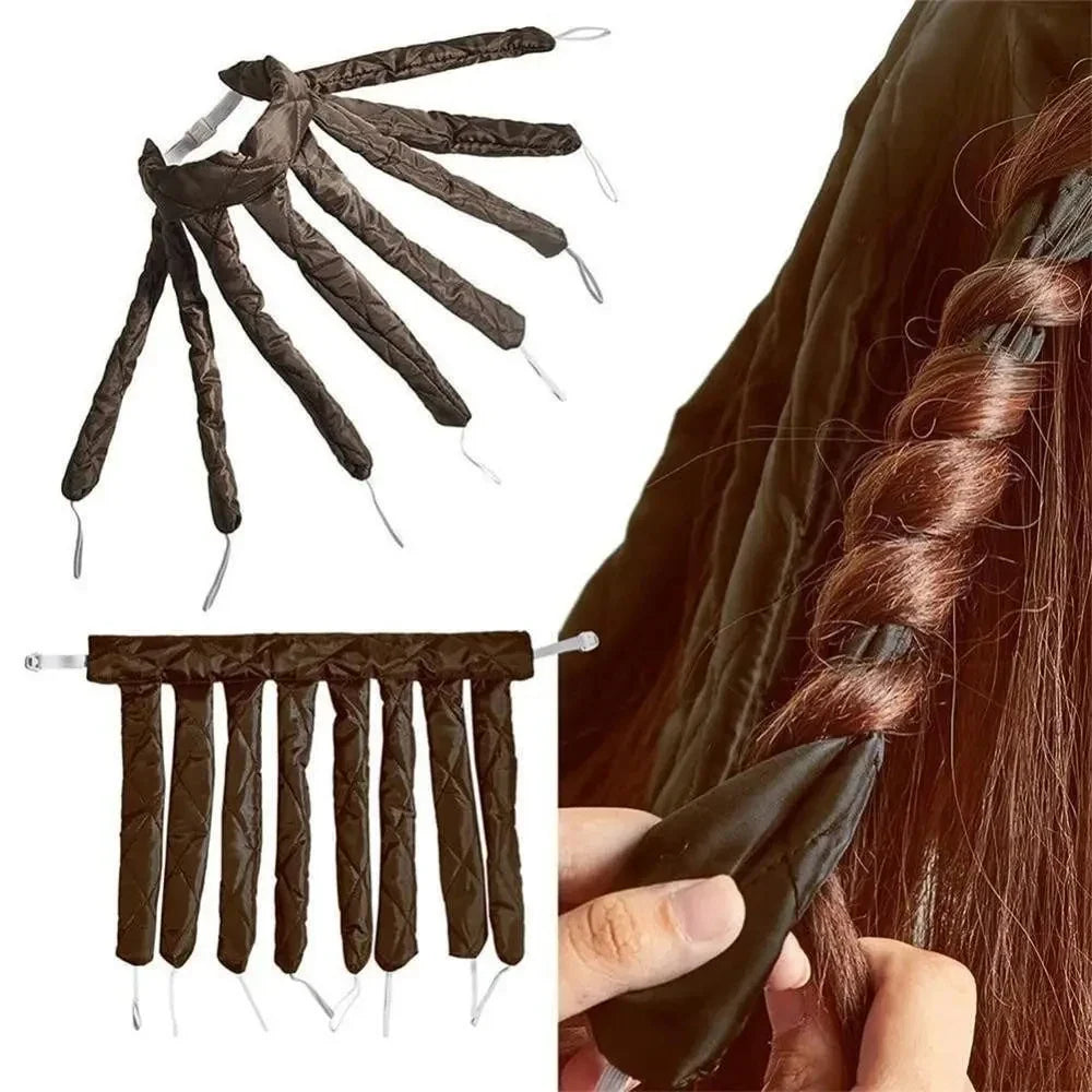 Lazy Hair Curler Rollers Heatless Curling Rod Headband Curls Silk