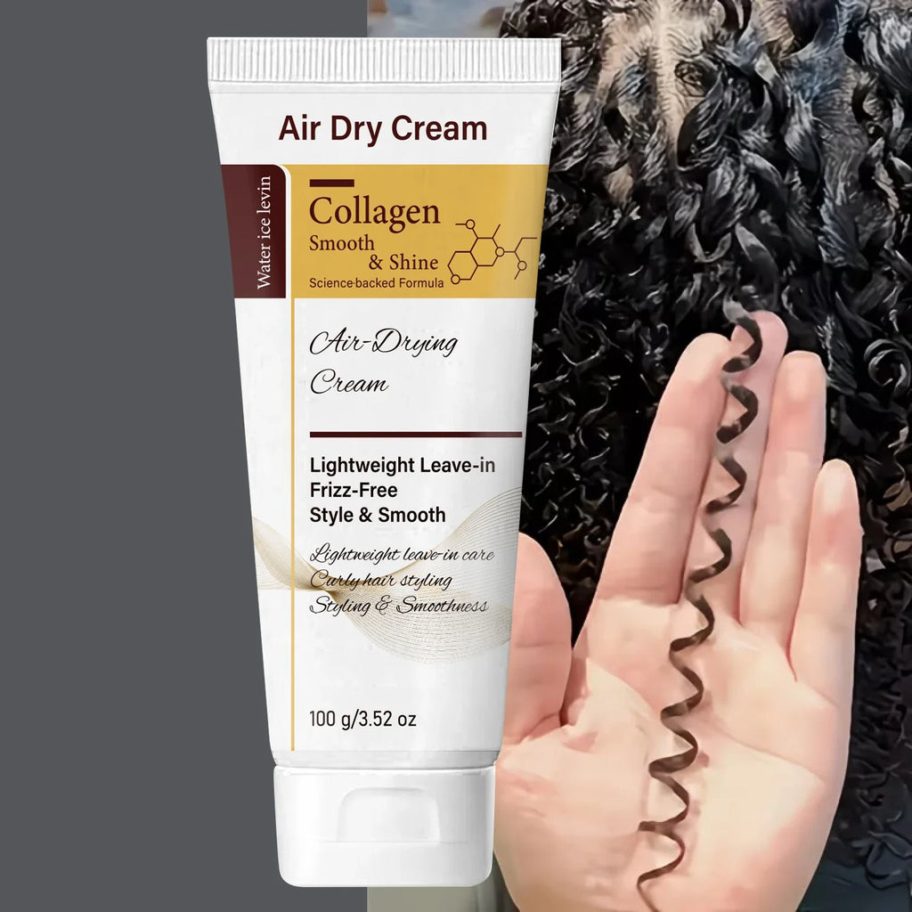 Collagen Leave-In Hair Cream | Air Dry Frizz-Free & Shiny