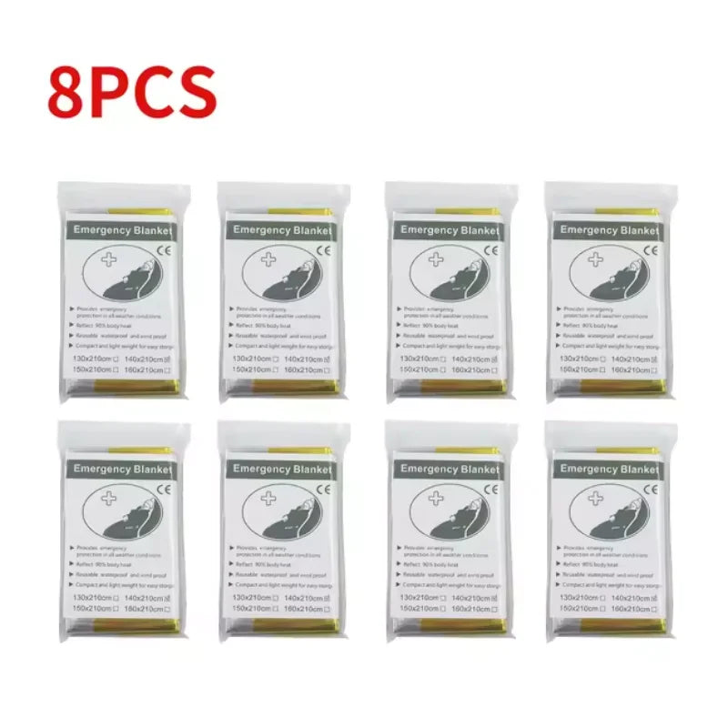 Emergency Thermal Survival Blanket 130×210cm | Foil First Aid