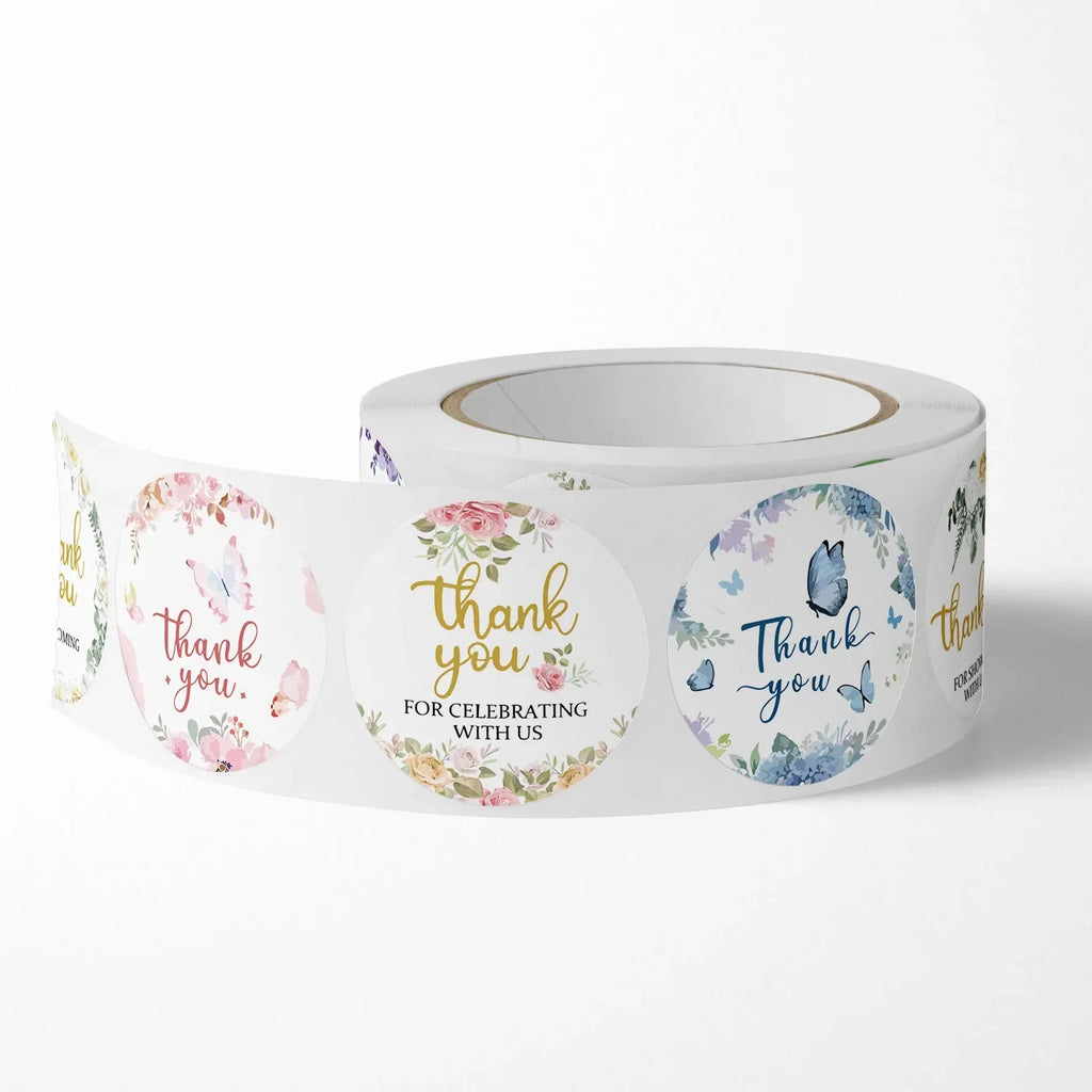 Stickers Gratitude Labels Events Parties Weddings Business Promotions