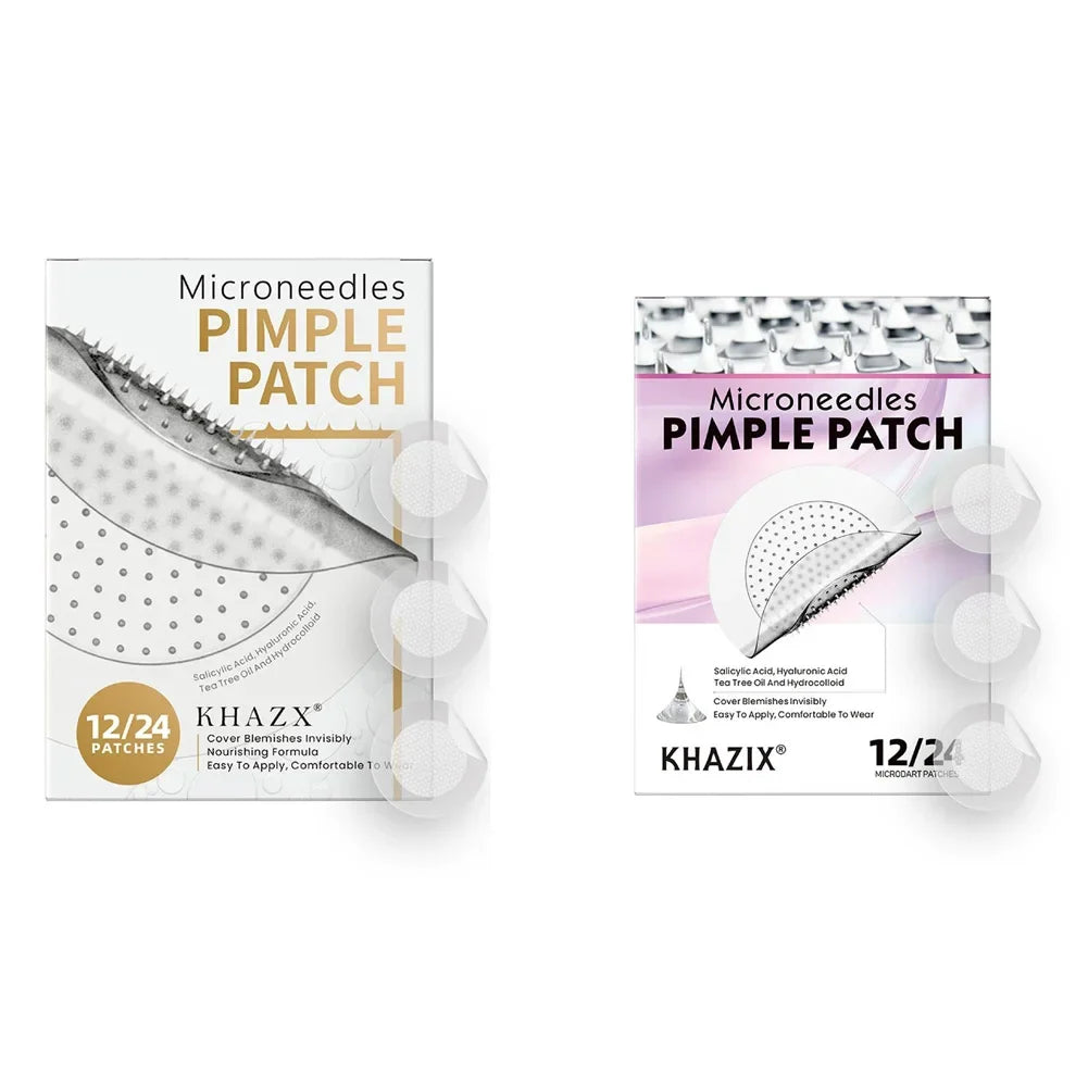Acne Microneedle Patches 12/24pc – Hydrocolloid Overnight Spots