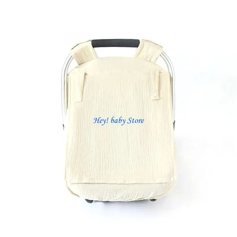 Infant Car Seat Canopy | Breathable Cotton Sunshade Cover