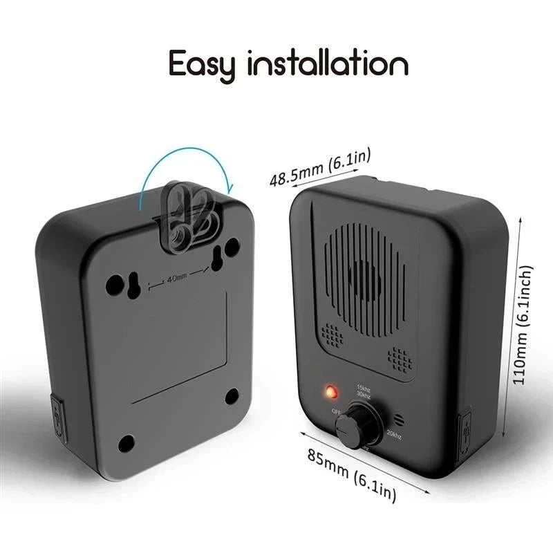 Ultrasonic Dog Bark Deterrent – 3-Level Outdoor Bark Control