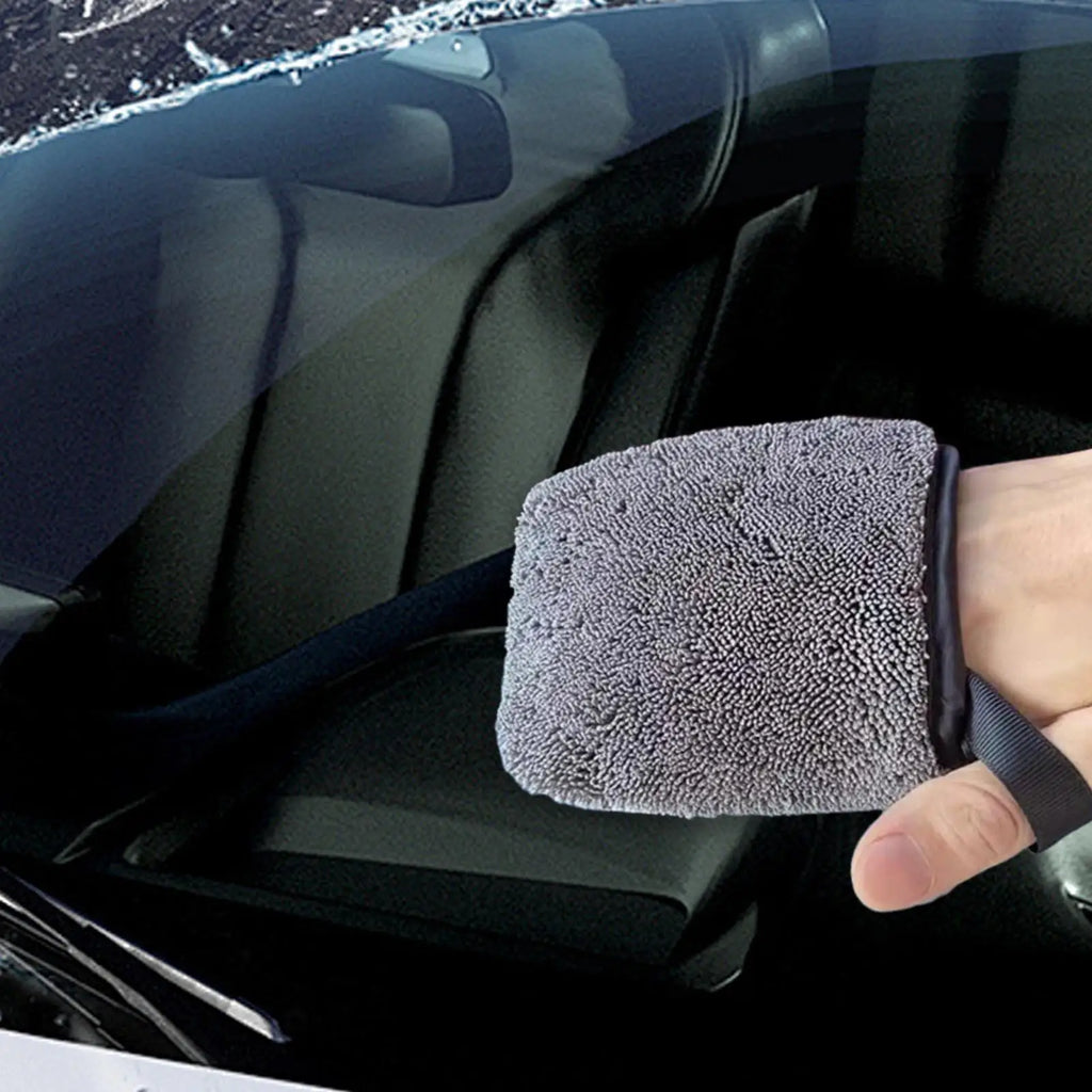 Double-Sided Car Wash Mitt Gloves | Interior Cleaning Tool