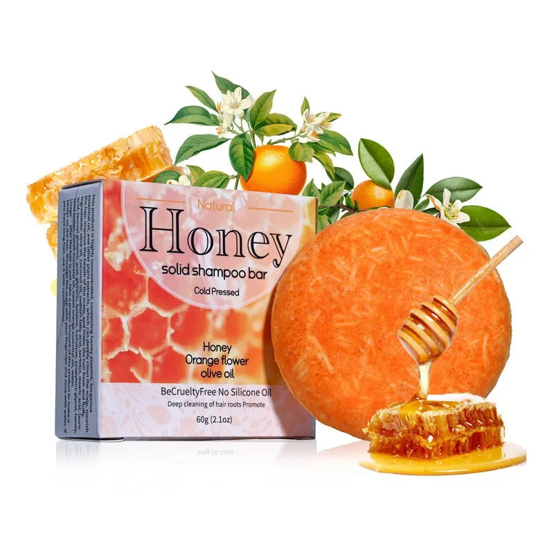 Natural Honey Essence Shampoo Bar – Dry Hair & Scalp Care