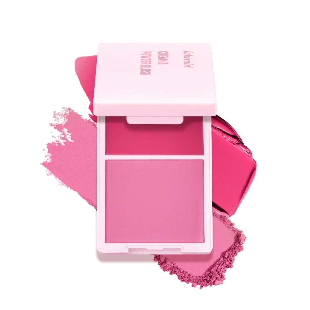 Lakerain 2-in-1 Cream & Powder Blush – 5 Shades, Long-Lasting