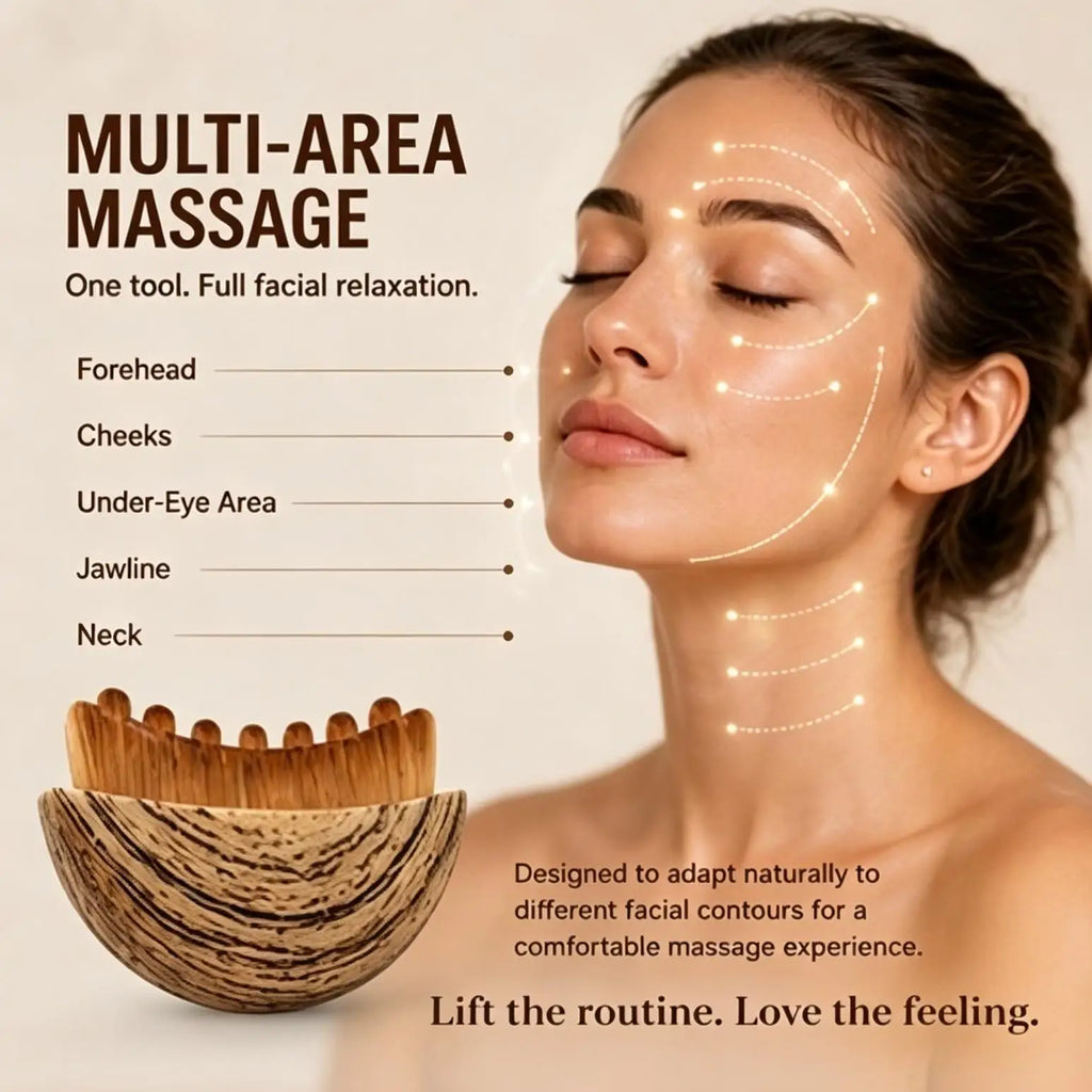 Lymphatic Face Brush – Gua Sha Massager & Chin Sculpting Tool