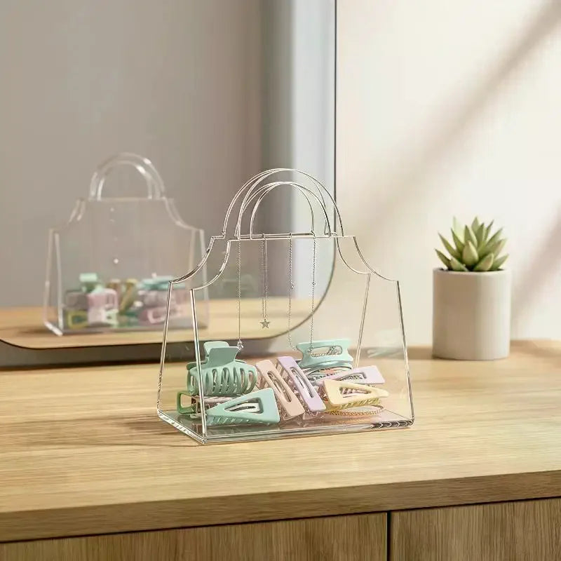 Clear Acrylic Handheld Gift Boxes Set of 5 – Transparent Storage