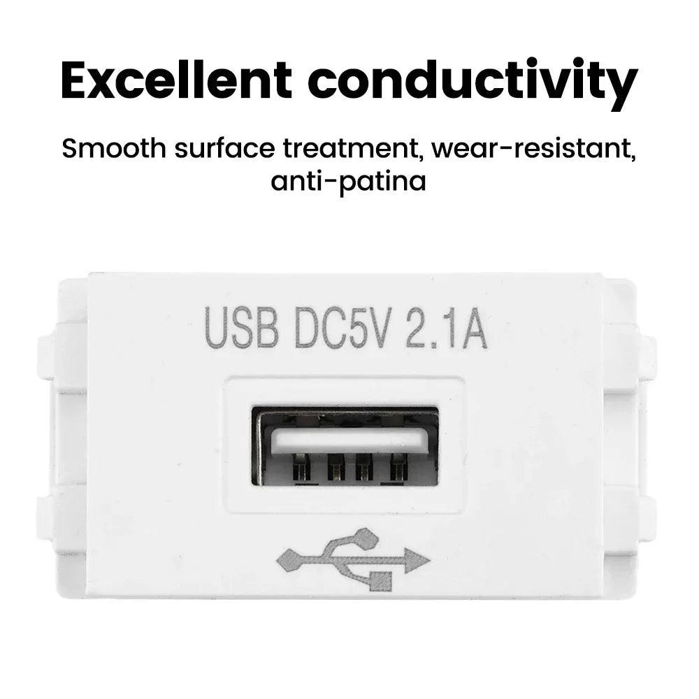 USB Charging Panel 220V to 5V 2.1A Switching Power Adapter