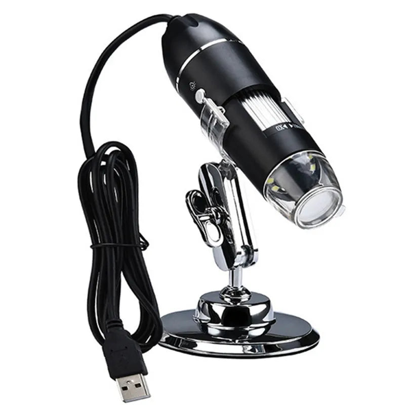1000X USB Digital Microscope – 8 LED Inspection Camera & Stand