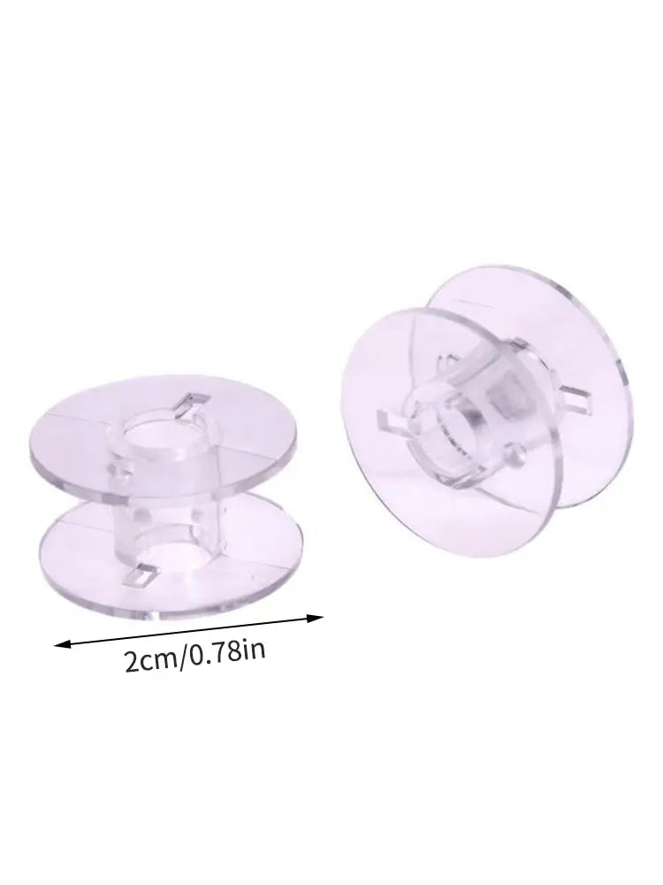 Home Sewing Machine Bottom Thread Bobbin Accessories Clear Plastic