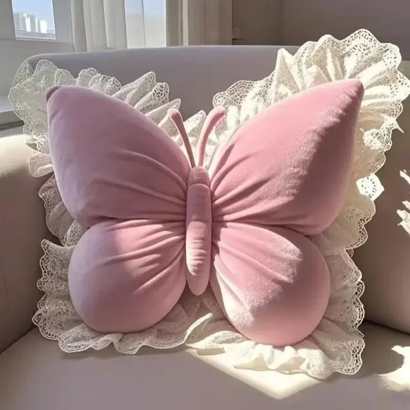 Princess Butterfly Bow Cushion | Decorative Sofa & Office Pillow