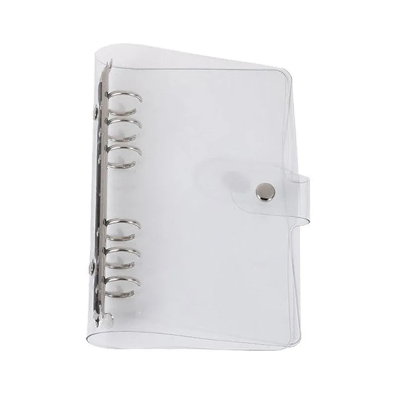 Transparent Plastic Ring Binder Planner – A5/A6 Loose Leaf